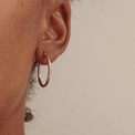 Silver hoop earrings, silver jewelry