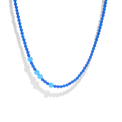 Blue quartz gemstone necklace