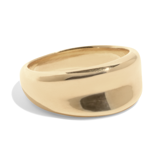 DE COCO-RING - Massief 14k geel goud