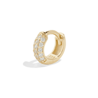 small huggie gold hoop earrings packshot