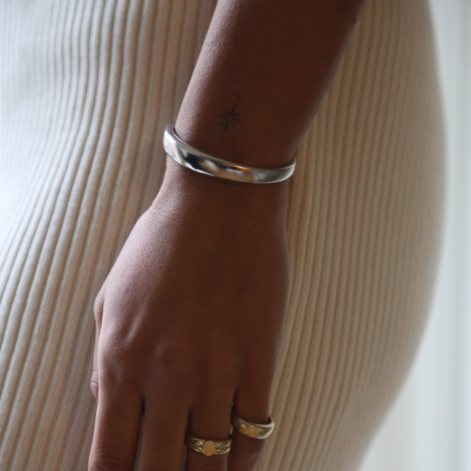 THE HARPER CUFF BRACELET - sterling silver