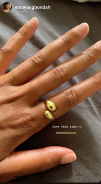 THE ONA RING - 18k gold vermeil