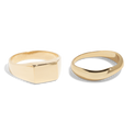 THE ESSENTIAL RING SET - 18k gold plated - Bound Studios