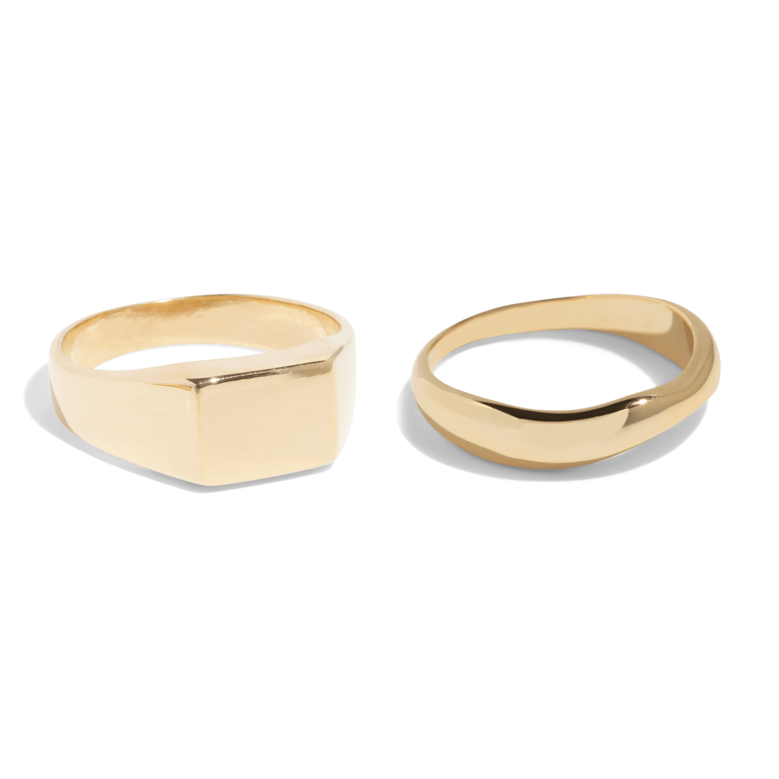 THE ESSENTIAL RING SET - 18k gold plated - Bound Studios