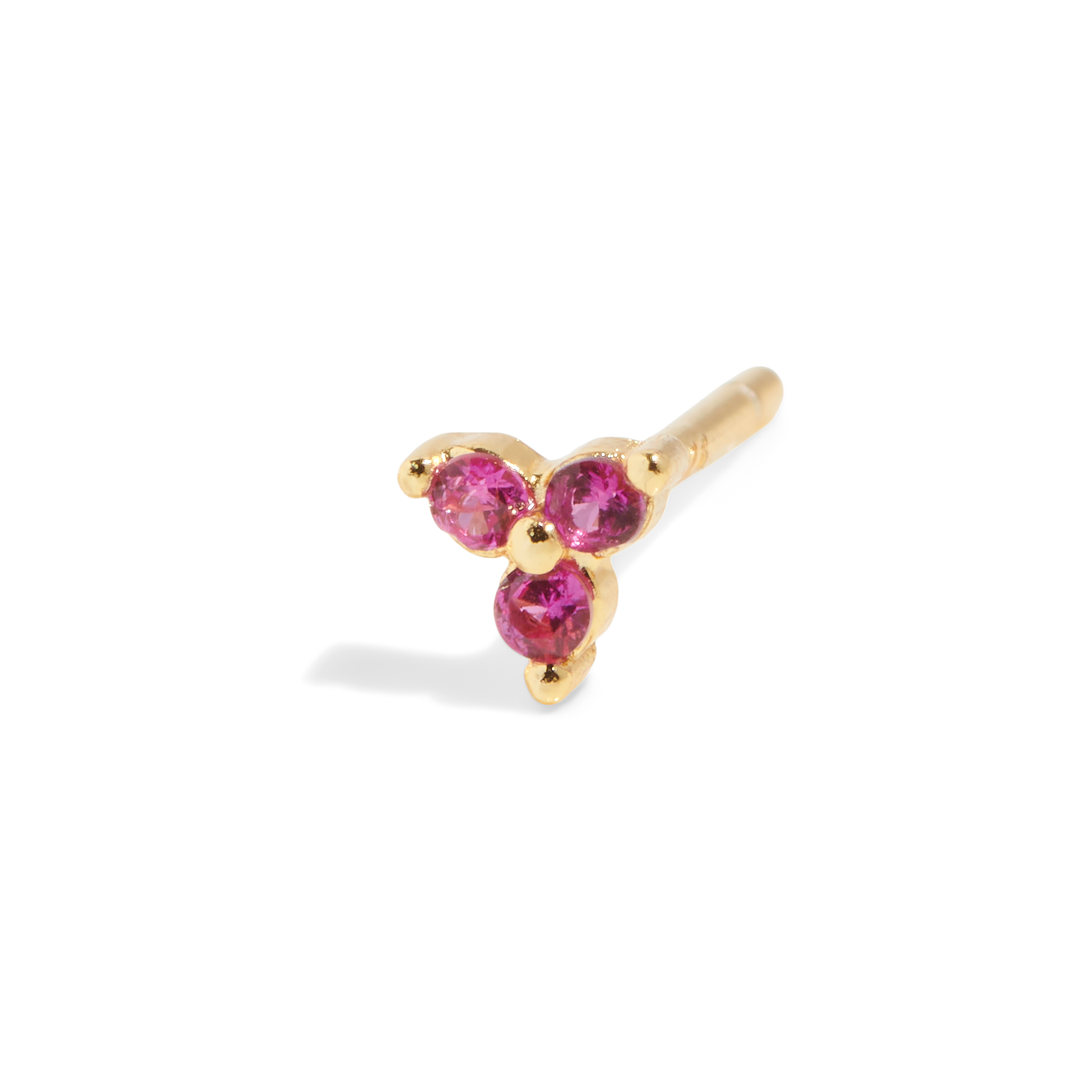 THE SALLY STUD PINK - 18k gold plated