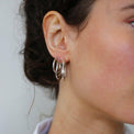 Irregular hoops, Sleeping earrings