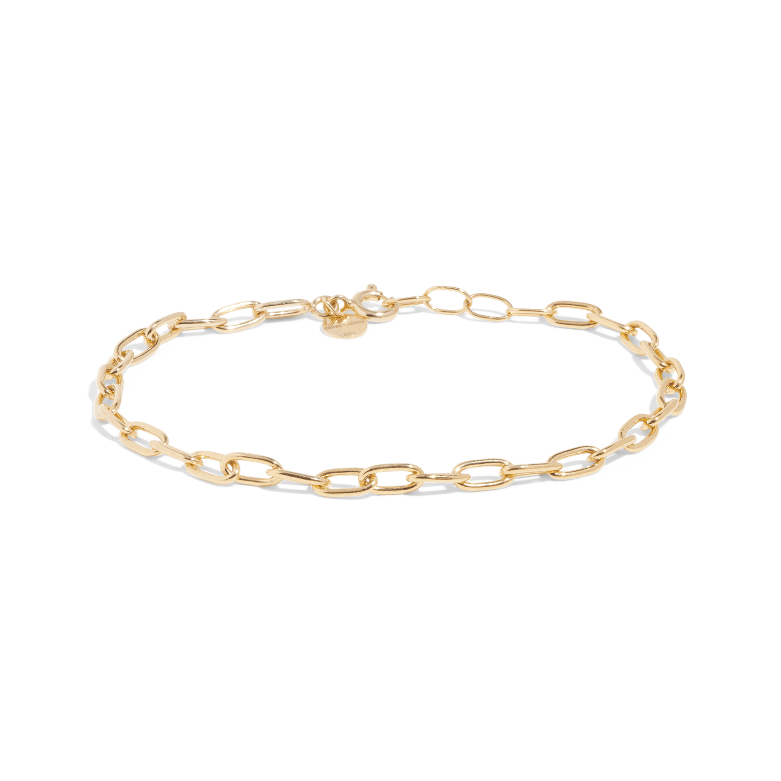 Minimal link anklet, Sustainable jewelry, gold anklet golden anklet