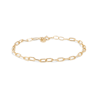 Minimal link bracelet, 14k jewelry, gold golden jewelry 