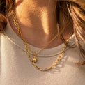 Link chain necklace, Sustainable jewelry