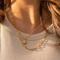 Link chain necklace, Sustainable jewelry