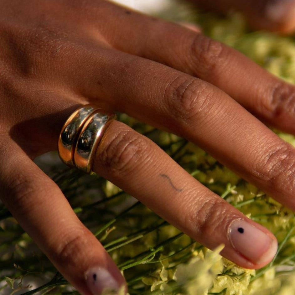 Bold ring, Sustainable jewelry