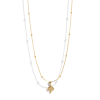 THE GARDEN SET - 18k gold plated - Bound Studios broccoli charm pendant necklace gold golden necklace 