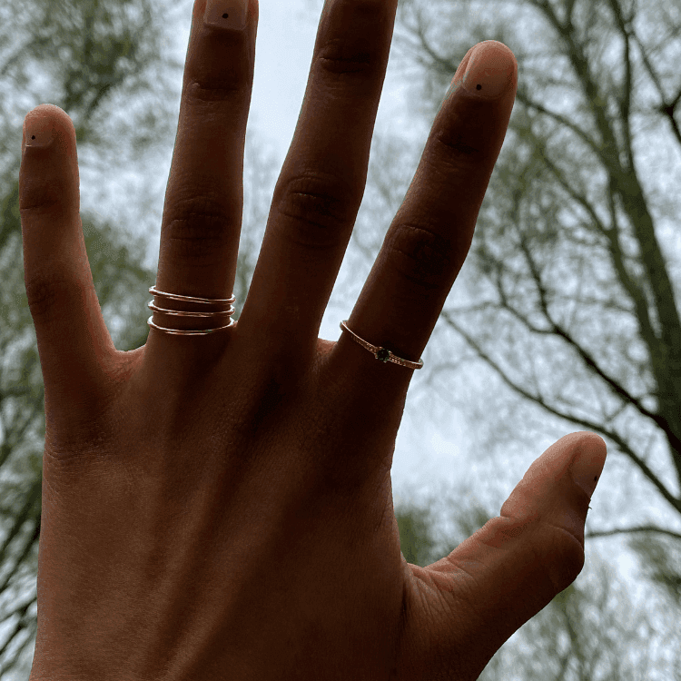 Triple ring, Sustainable jewelry