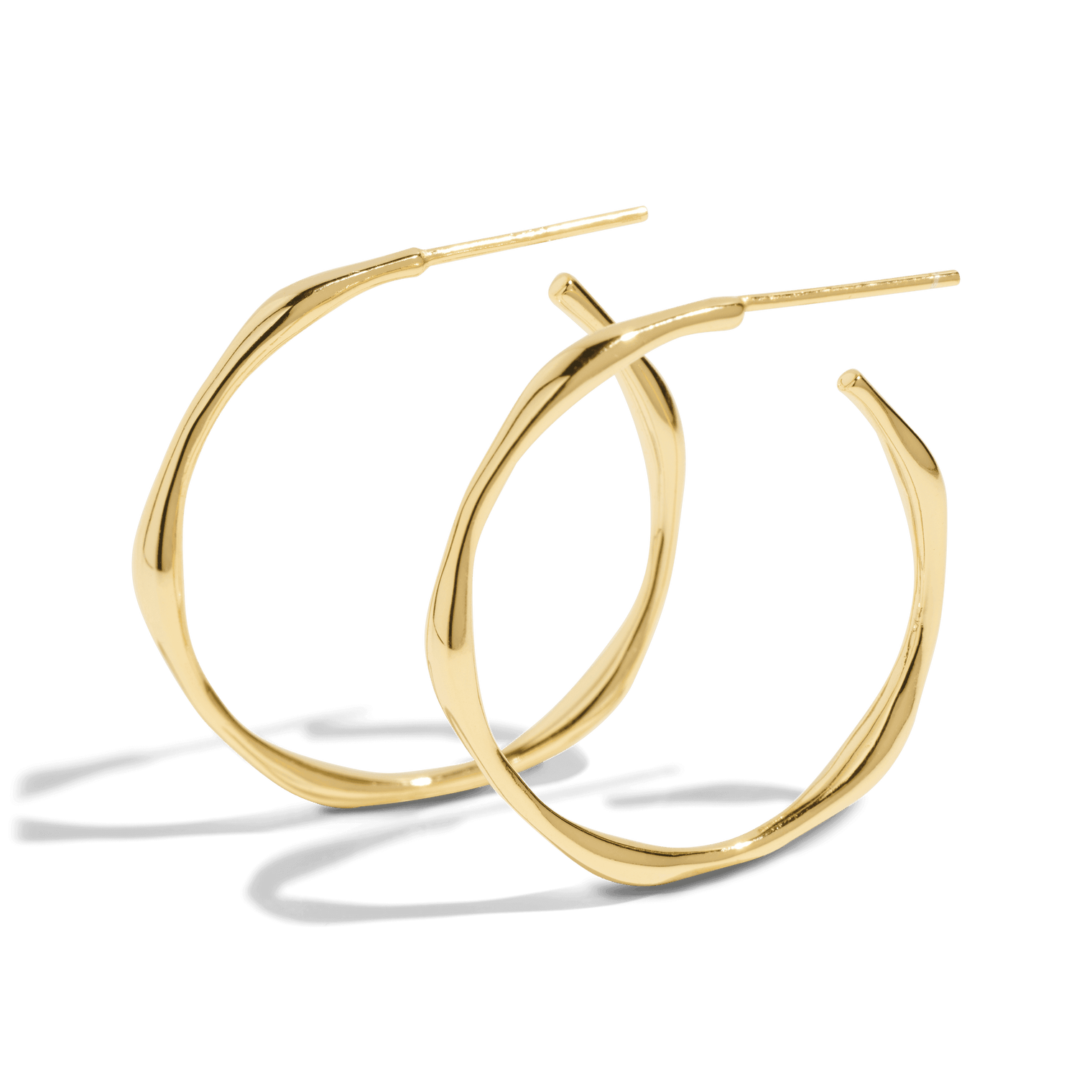 Irregular hoops, Sleeping earrings