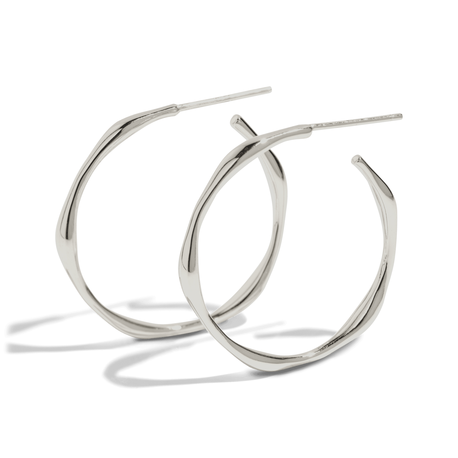 Irregular hoops, Sleeping earrings