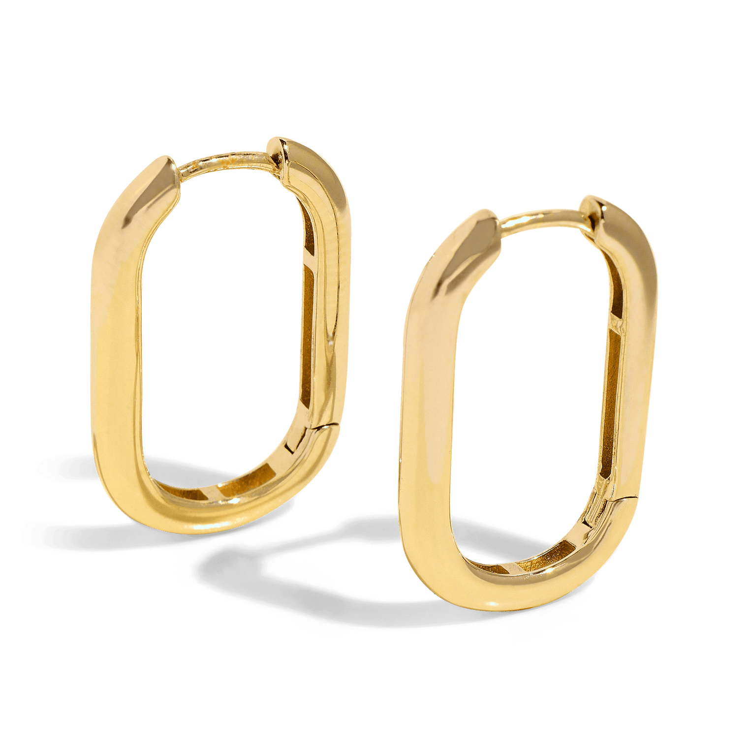 Oval hoops, Sleeping earrings