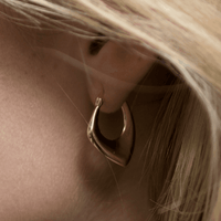 THE NOA HOOP  - 18k gold plated - Bound Studios