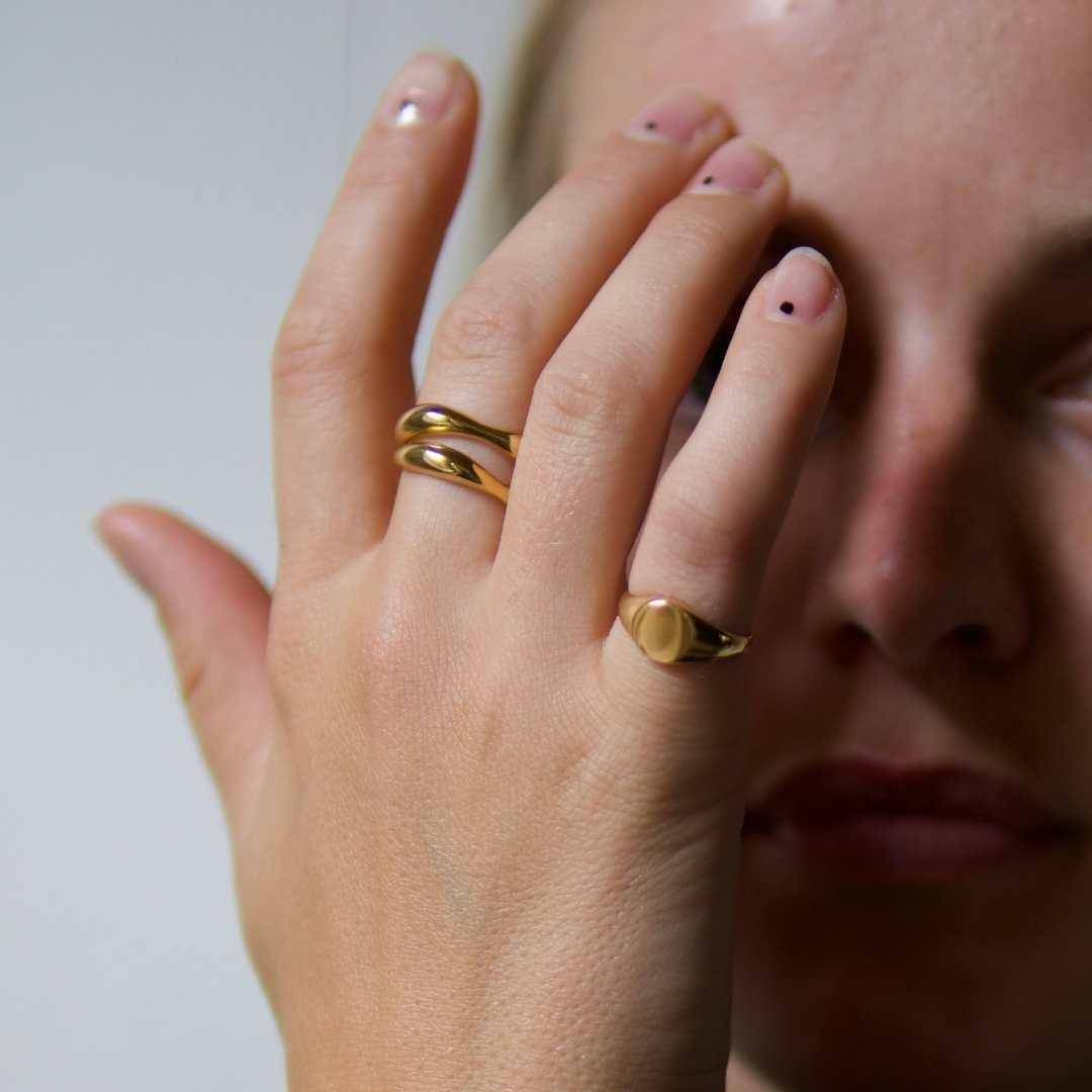 THE MALU RING  - 18k gold plated - Bound Studios